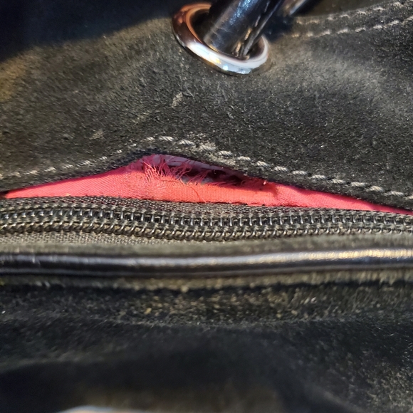 Cole Haan black suede handbag - Picture 8 of 10